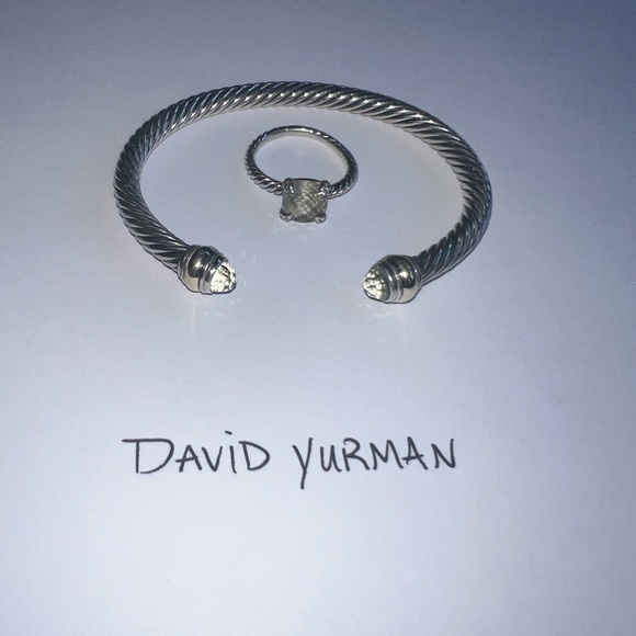 David yurman classic cable bracelet and Chatelaine ring in Prasiolite - Picture 3 of 3